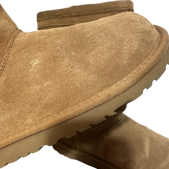 UGG Girls Size 5 Larynn Rhinestone Charms Tan Y2K Suede Boots Women’s SZ 6.5/7 - Picture 10 of 11
